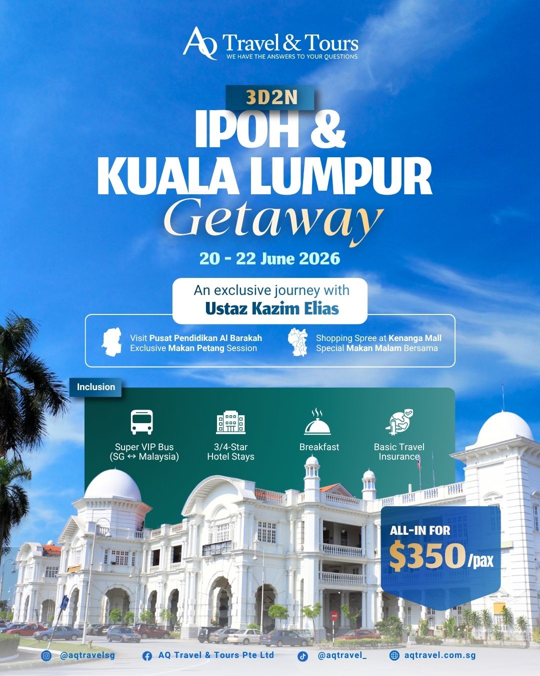 3D2N Ipoh & Kuala Lumpur Gateway