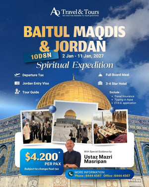10D8N Jordan & Baitul Maqdis with Ustaz Mazri Masripan