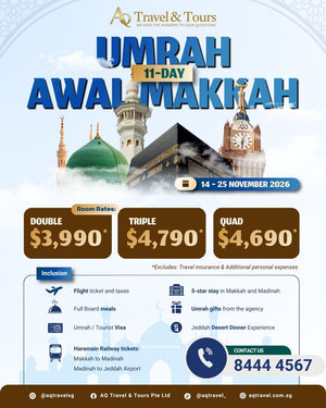 11-Day Umrah Awal Makkah | 14 Nov - 25 Nov