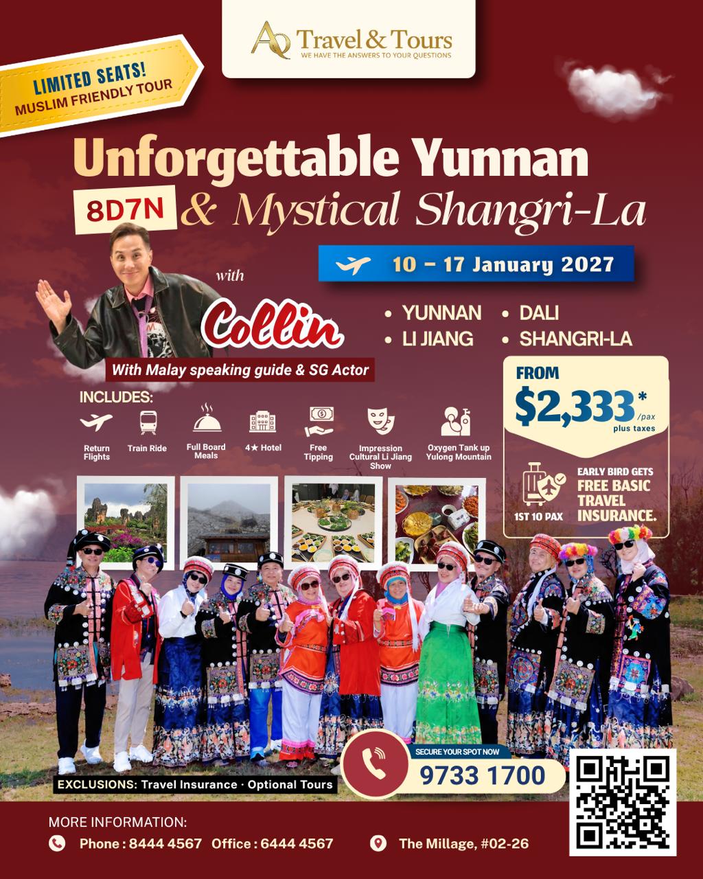 8D7N Yunnan & Shangri-La Tour | 10- 17 Jan 2027