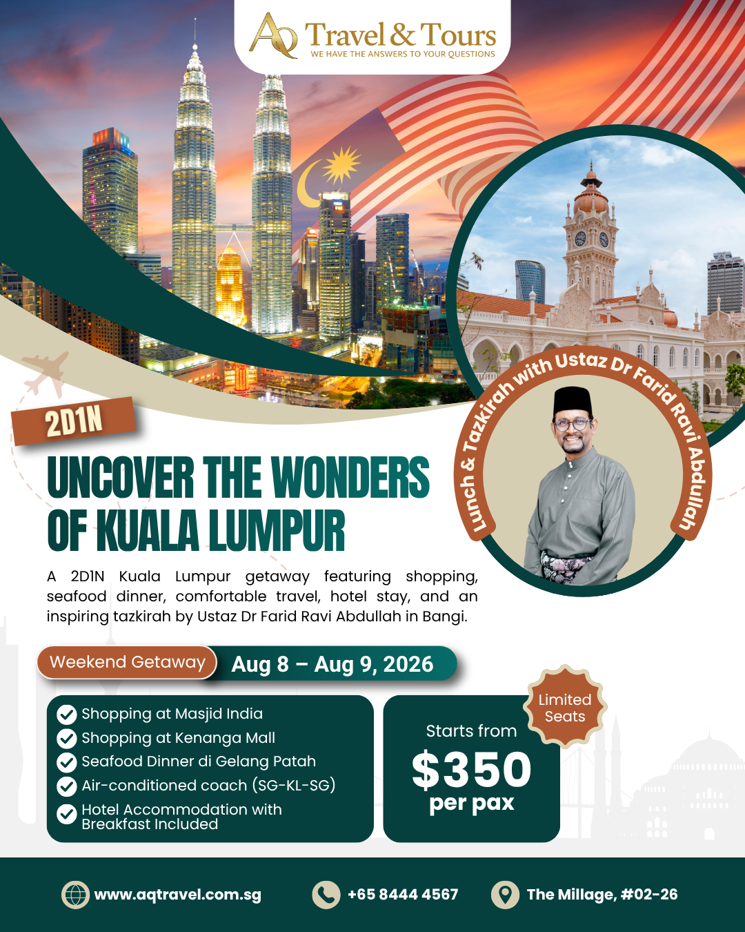 2D1N Wisata Kuala Lumpur