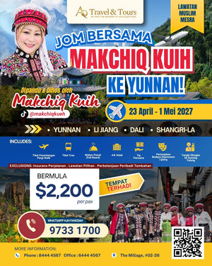 9D8N Yunnan Tour Package with Makchiq Kuih | 23 April - 1 May 2027