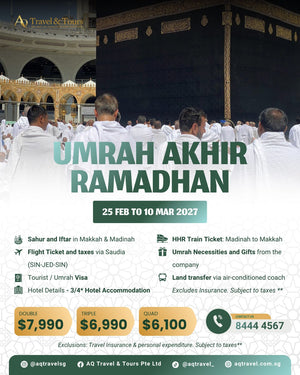 Umrah 11 Hari dari Mekah | 7 Julai - 17 Julai
