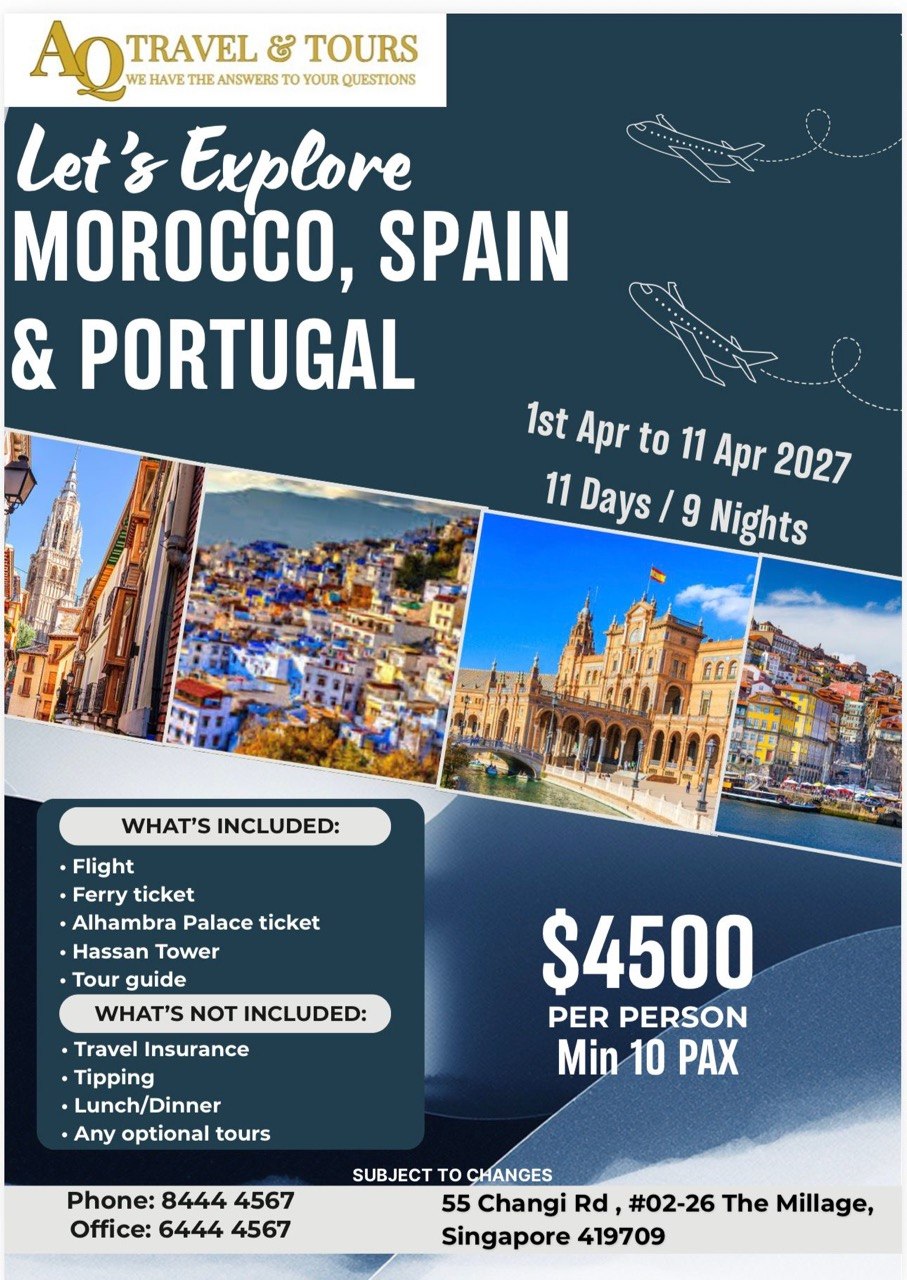11D9N Morocco, Spain & Portugal