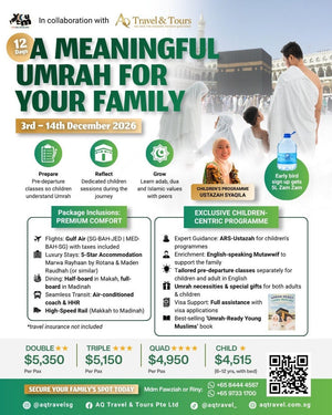 12-Days Umrah Awal Makkah - A Meaningful Umrah For Your Family | 3 Dec -14 Dec
