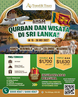Qurban & Wisata Sri Lanka 2027 – 6D5N Muslim-Friendly Tour